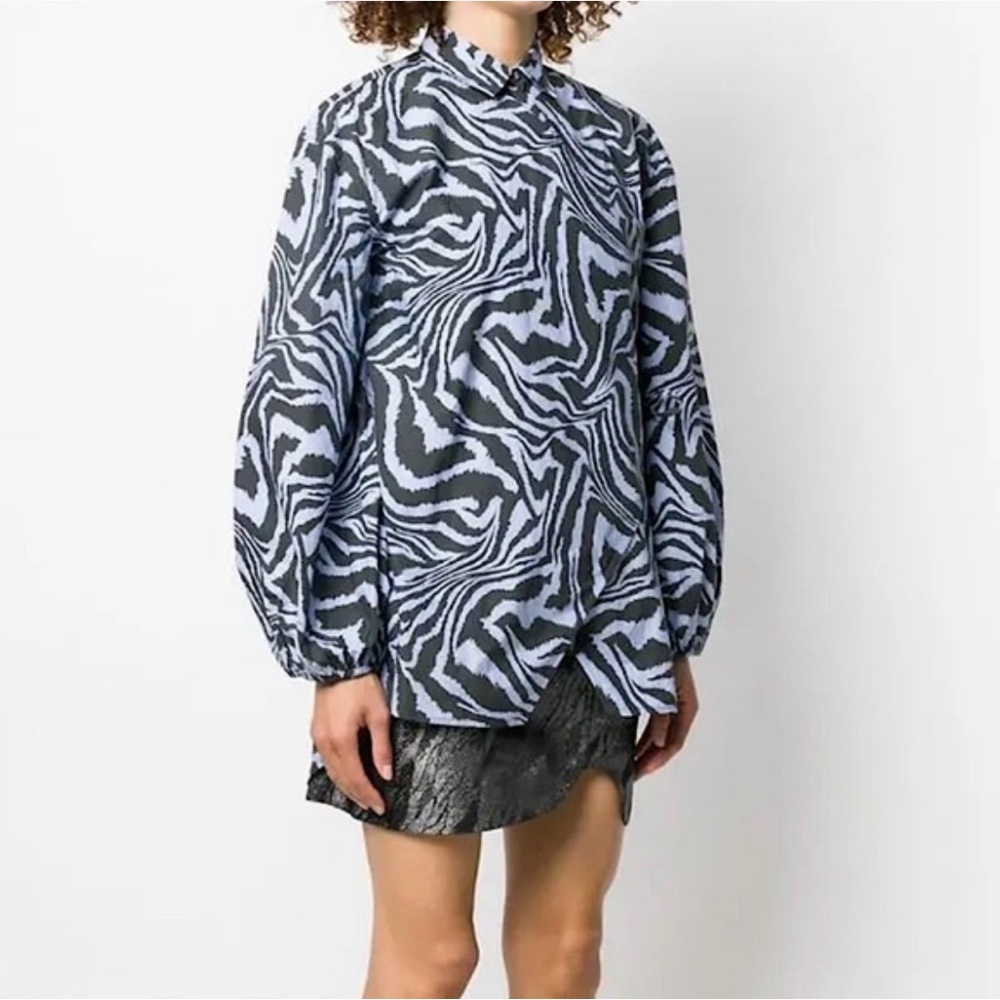 Ganni wrap blouse